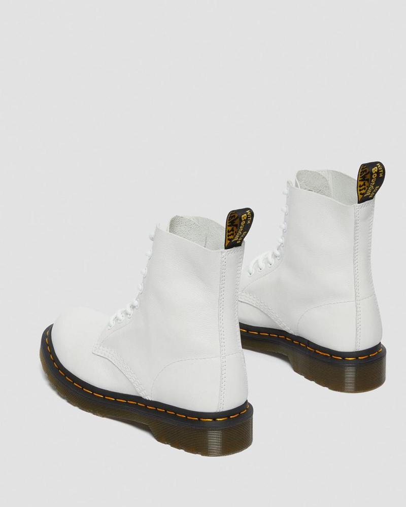 Dr Martens 1460 Pascal Virginia Leren Enkellaars Dames Wit | NL 88EBC